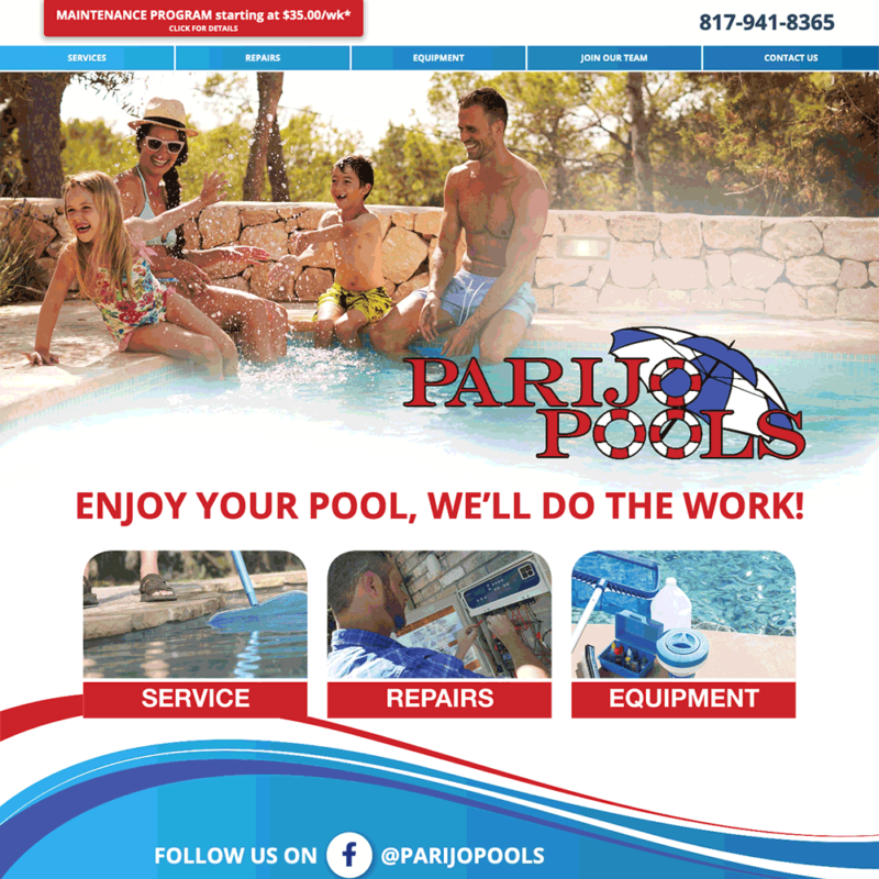 Home page for Parijo Pools