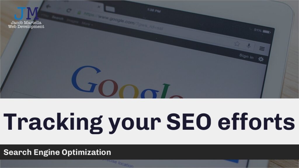 Tracking your SEO efforts