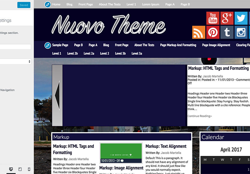 General Theme Settings