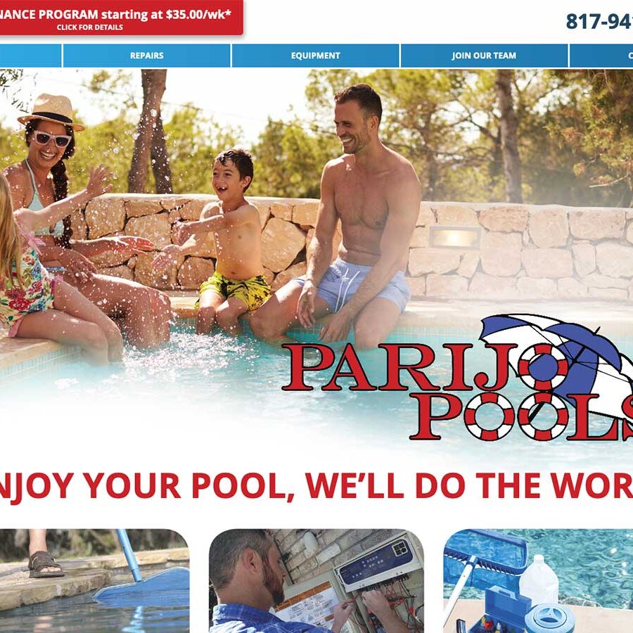 Home page for Parijo Pools