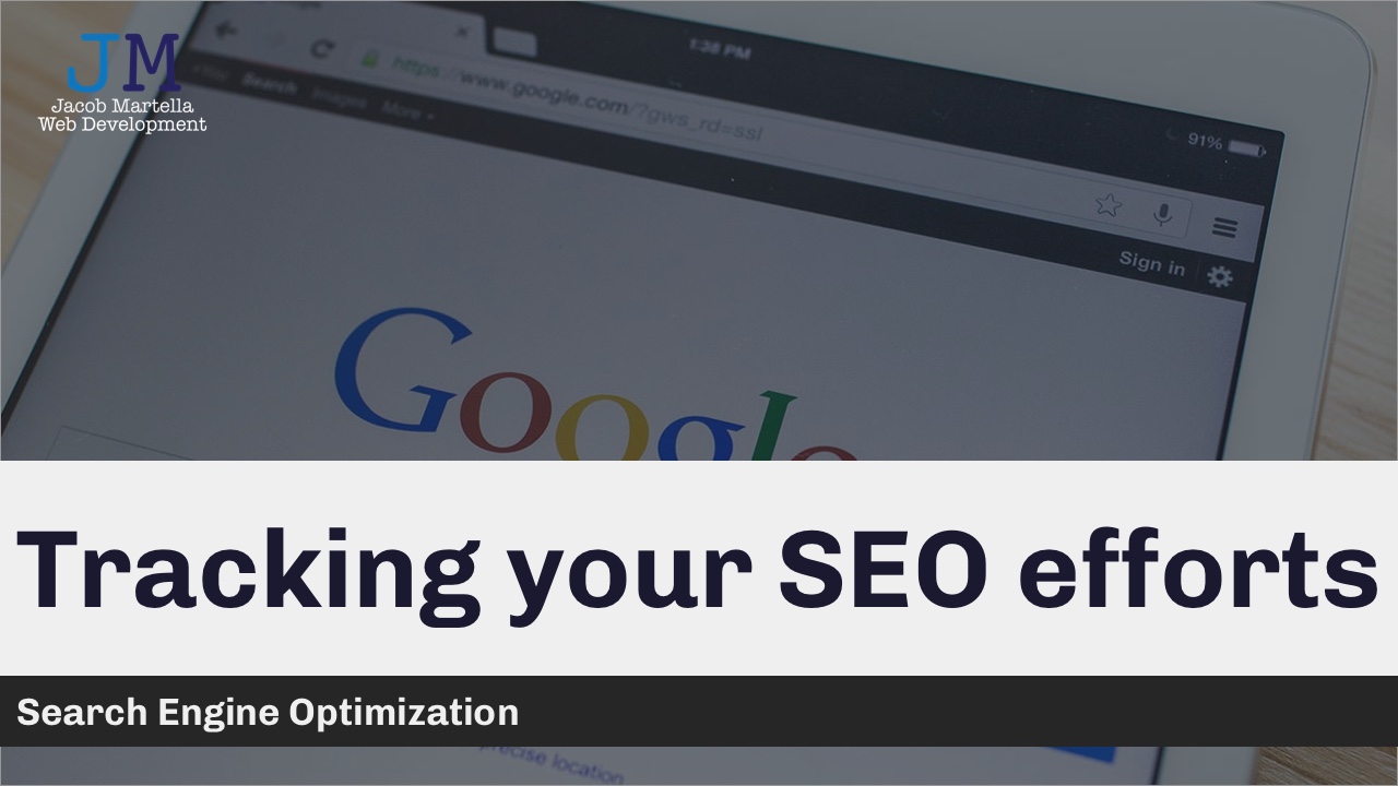 Tracking your SEO efforts