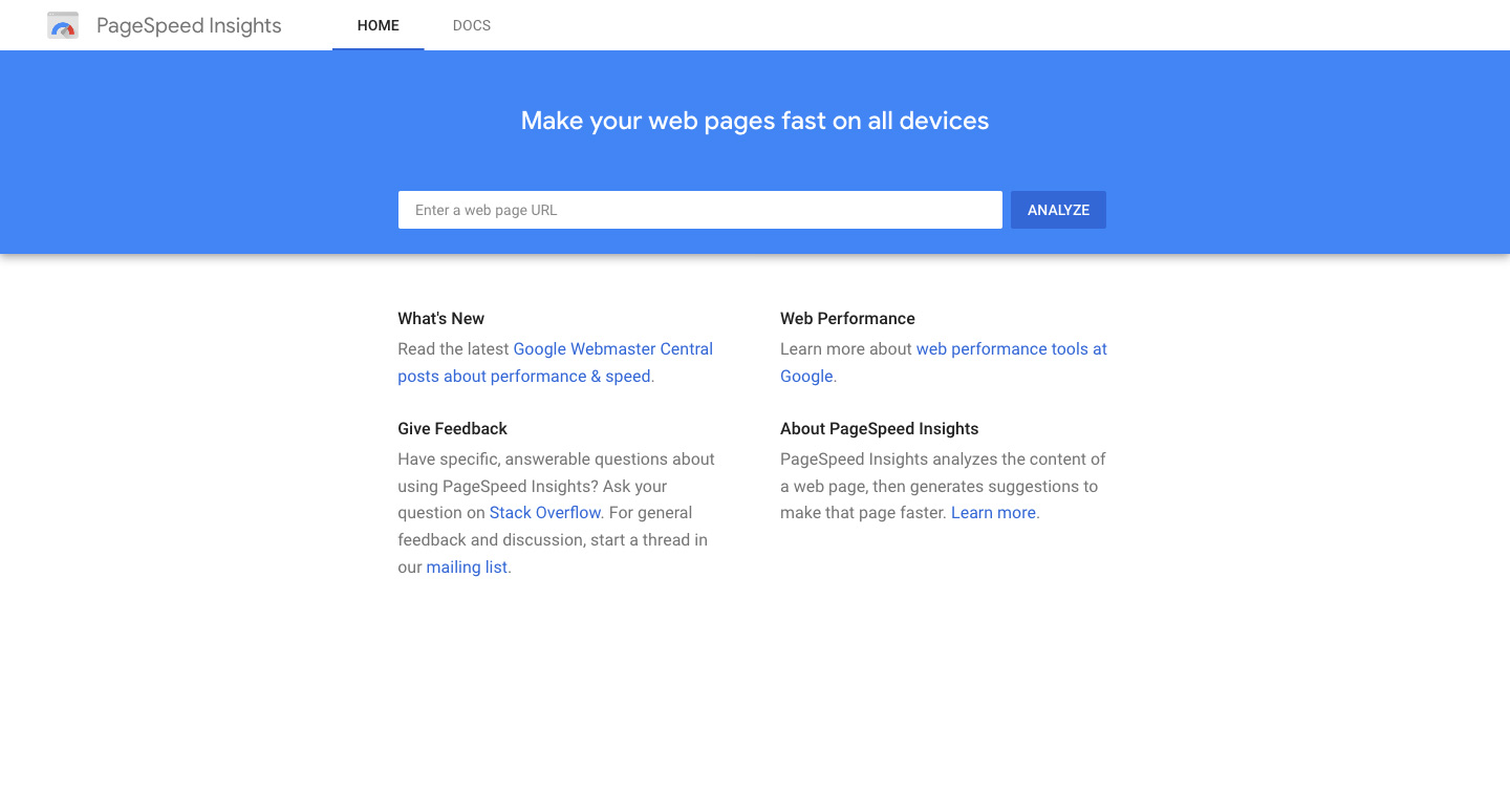 Google PageSpeed Insights