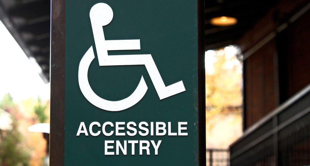 accessibility entrance at a business