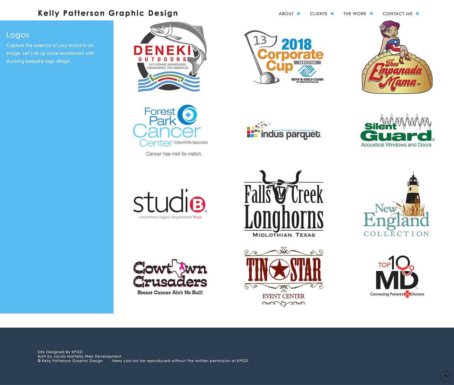 Logos Page of Kelly Patterson Graphic Design