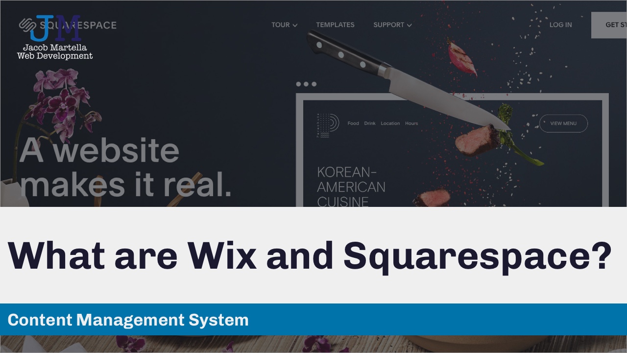 What are Wix and Squarespace?