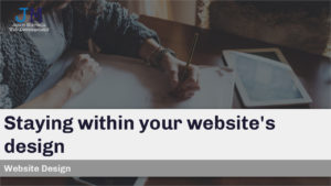 Staying within your website's design