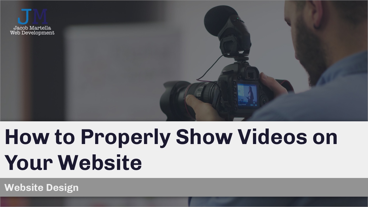 How to Properly Show Videos on Your Website